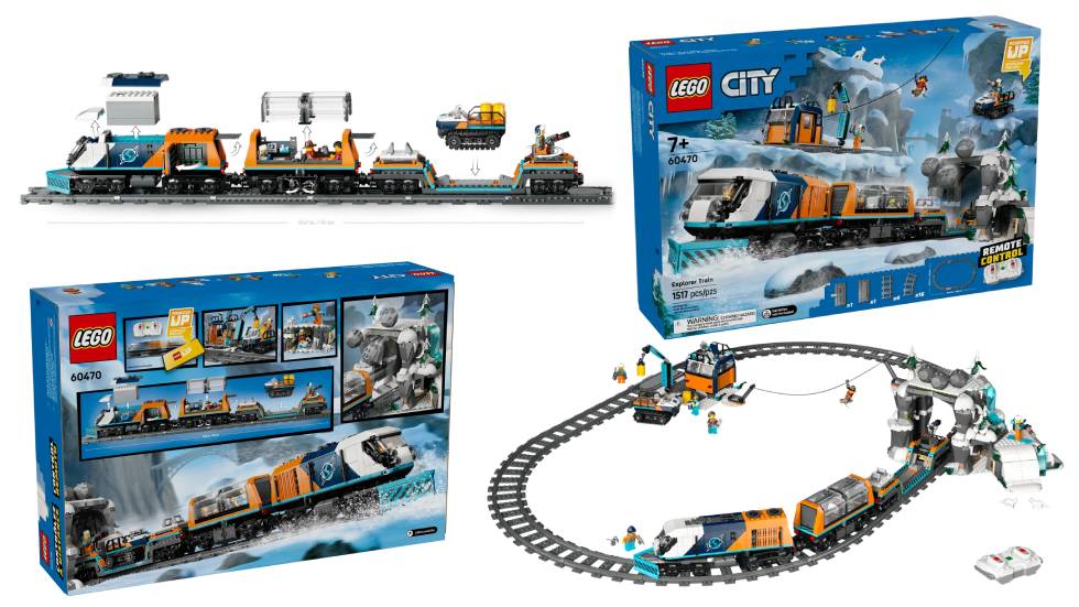 LEGO City Explores Arctic Polar Express Train (60470) set for summer 2025 with the set featuring several important details, including a minifig of Johnny Thunder, a working ziplane and beautiful scenery as well as removable parts from the train to make the play more immersive