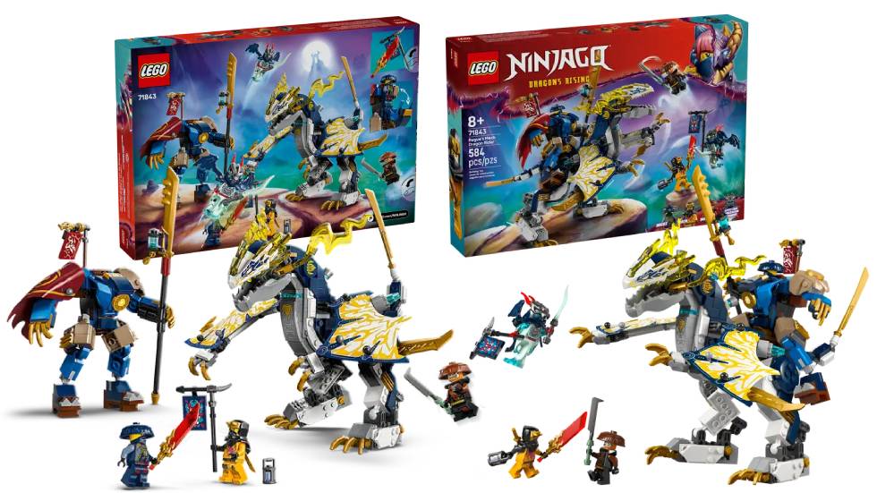 LEGO Ninjago Rogues Mech Dragon Rider (71843) the set due to release in Summer 2025