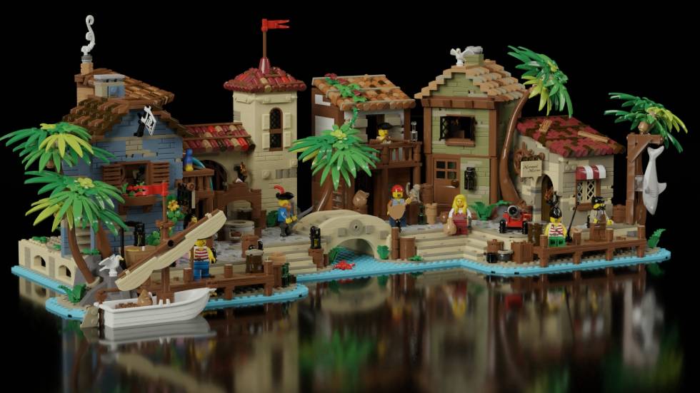 Thieves of Tortuga, BrickLink Designer Program Series 5 winner - the whole town in the set